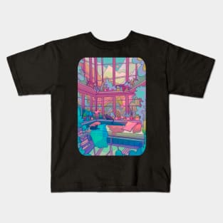 Room of cats and nature Kids T-Shirt